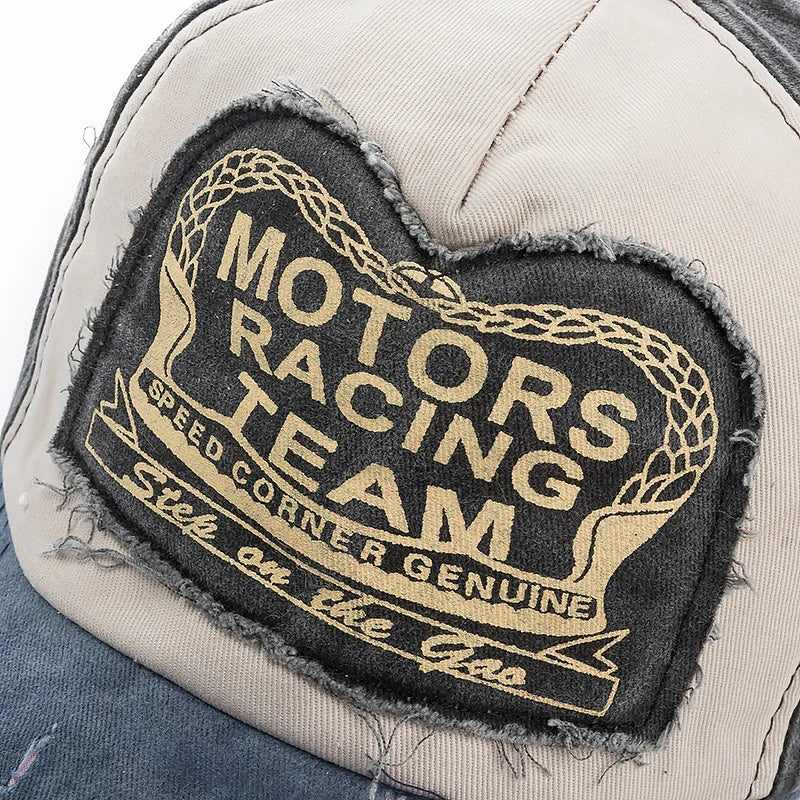 Damaged Cotton Baseball Cap